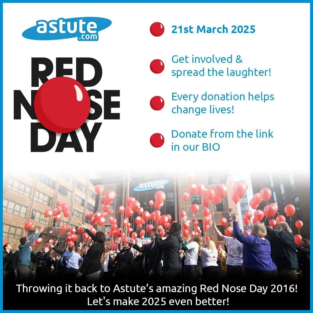 Astute Red Nose Day 2025 — get involved and spread the laughter
